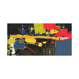 Abstract Color Splash Matte Canvas Print — Modern Stretched Wall Art