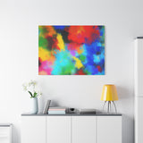 Abstract Color Burst Canvas Print — Vibrant Stretched Matte Wall Art