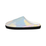 Pastel Brushstroke Women's Indoor Slippers — Soft Cozy Home Shoes