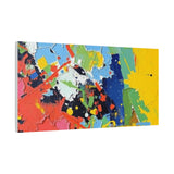 Abstract Color Splash Matte Canvas — Stretched Wall Art