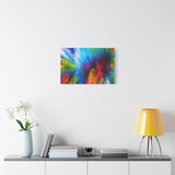 Abstract Color Explosion Matte Canvas Print