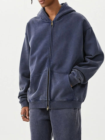 Men's Oversized Zip-Up Hoodie