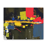 Abstract Color Splash Matte Canvas Print — Modern Stretched Wall Art