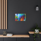 Abstract Color Explosion Matte Canvas Print
