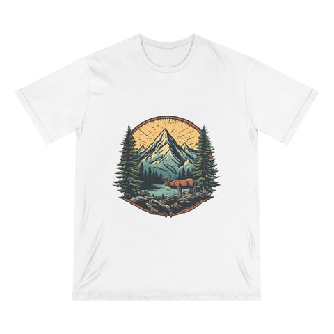 Mountain Forest Bear T-Shirt — Vintage Nature Graphic Tee