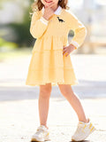 Children's Polo Collar Tiered Dress