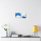 Abstract Blue Galaxy Canvas Print — Matte Stretched Wall Art