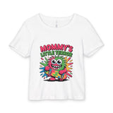 Mommy's Little Terror Baby Tee — Cute Monster Skateboard Kids Shirt