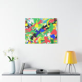 Abstract Color Splash Canvas Print — Vibrant Modern Wall Art