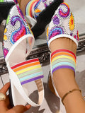 Contrast Point Toe Slingback Sandals