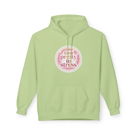 Pretty To Stress Hoodie — Pastel Aesthetic Comfort Pullover