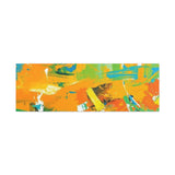 Abstract Orange & Green Canvas Art — Vibrant Modern Wall Decor