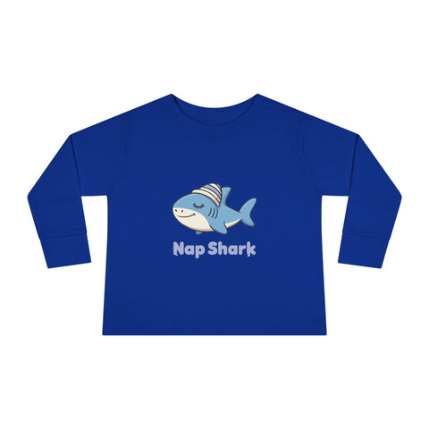 Nap Shark Toddler Long Sleeve Tee