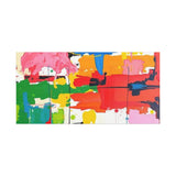 Abstract Color Splash Matte Canvas Print — Vibrant Modern Wall Art