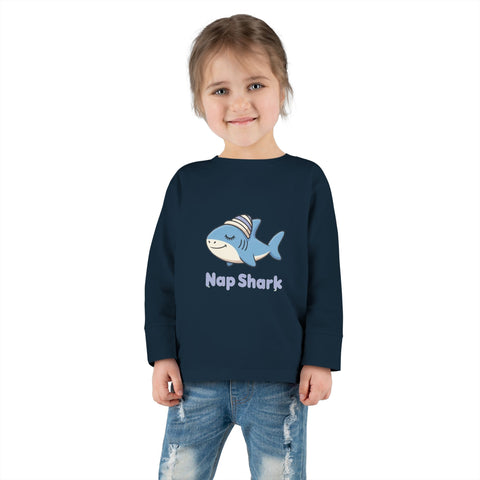 Nap Shark Toddler Long Sleeve Tee