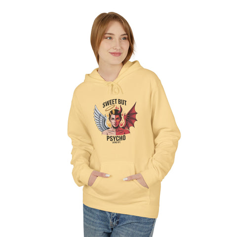 Hoodie - Sweet But Psycho Angel & Devil Graphic Pullover