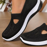 Round Toe Mesh Slip-Ons