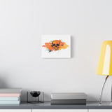 Skull Art Canvas Print – Vibrant Paint-Splash Skull Wall Decor