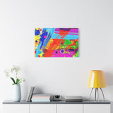 Abstract Color Splash Canvas Print — Vibrant Modern Wall Art