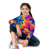 Kids' Psychedelic Cloud Hoodie – Colorful All-Over Print
