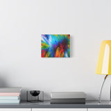Abstract Color Explosion Matte Canvas Print
