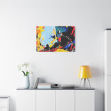 Abstract Color Splash Matte Canvas Print — Modern Stretched Wall Art