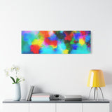 Abstract Rainbow Splash Matte Canvas Print