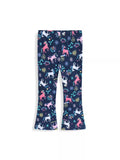 Children's Unicorn Print Flare Leggings