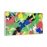 Abstract Color Splash Canvas Print — Vibrant Modern Wall Art