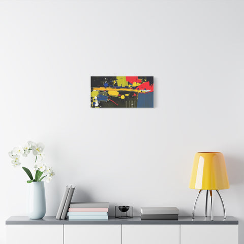 Abstract Color Splash Matte Canvas Print — Modern Stretched Wall Art
