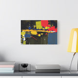 Abstract Color Splash Matte Canvas Print — Modern Stretched Wall Art