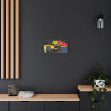 Abstract Color Splash Matte Canvas Print — Modern Stretched Wall Art