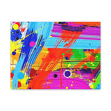 Abstract Color Splash Canvas Print — Vibrant Modern Wall Art