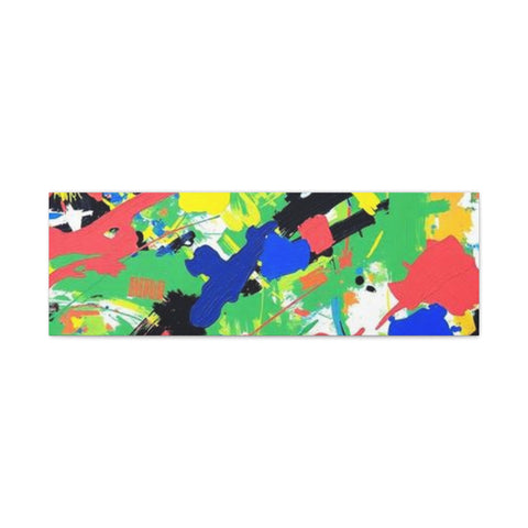Abstract Color Splash Canvas Print — Vibrant Modern Wall Art