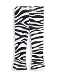 Children's Zebra Print Flare Pants