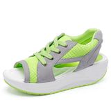 Mesh Breathable Platform Sandals