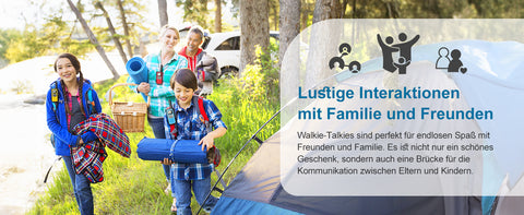 AWANFI Rechargeable Walkie Talkies (2/3/4-Pack) – Long Range 2-Way Radios with 16 Channels, VOX, USB-C Charging – Ideal for Kids & Adults, Outdoor Camping & Hiking
