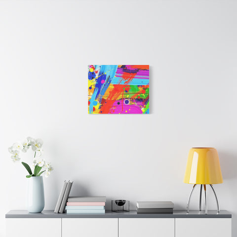 Abstract Color Splash Canvas Print — Vibrant Modern Wall Art