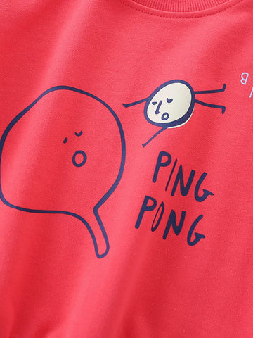 Children's Ping Pong Graphic Crew Neck Sweatshirt