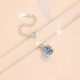 2 Carat Moissanite 925 Sterling Silver Necklace