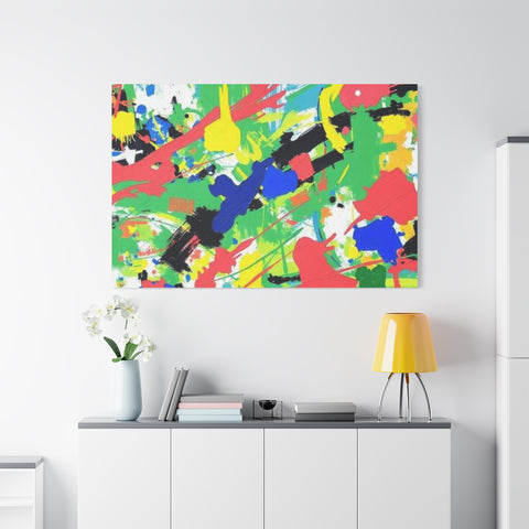 Abstract Color Splash Canvas Print — Vibrant Modern Wall Art