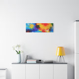 Abstract Color Splash Matte Canvas Print — Vibrant Stretched Wall Art