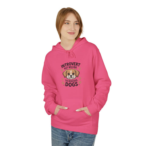 Introvert But Willing To Discuss Dogs Hoodie — Cute Dog Lover Pullover