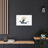 Howling Wolf Moon Matte Canvas Wall Art — Stretched 1.25"