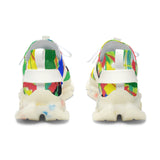 Women's Mesh Sneakers — Colorful Abstract Summer Athletic Shoes