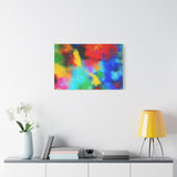 Abstract Color Burst Canvas Print — Vibrant Stretched Matte Wall Art