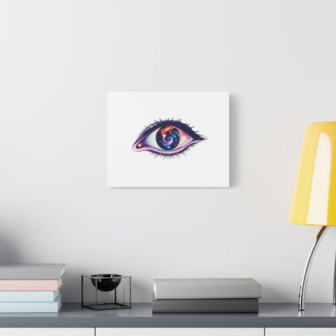 Cosmic Eye Canvas Print — Galaxy Eye Matte Stretched Wall Art