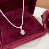 1 Carat 925 Sterling Silver Moissanite Necklace