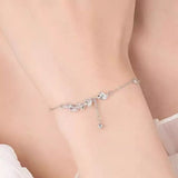 925 Sterling Silver Leaf Bracelet