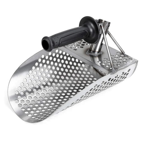 Stainless Steel Sand Scoop Shovel for Metal Detecting – SUS304 Beach & Underwater Sand Sifter